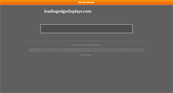 Desktop Screenshot of leadingedgedisplays.com